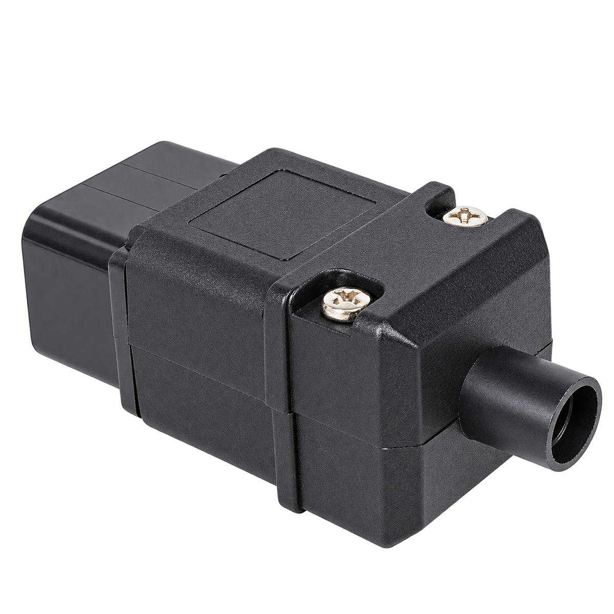 GETX SS-810 IEC C20 male connector, rear view / موصل ذكر (ميل) من الخلف
