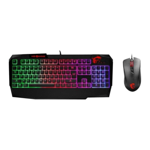 MSI VIGOR GK40 COMBO, RGB Gaming Keyboard, Clutch GM10 Gaming Mouse - Black