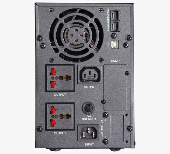 UPS 2000VA تفاعلي خطي من Getx بثلاث بطاريات, GX-2000-PSW