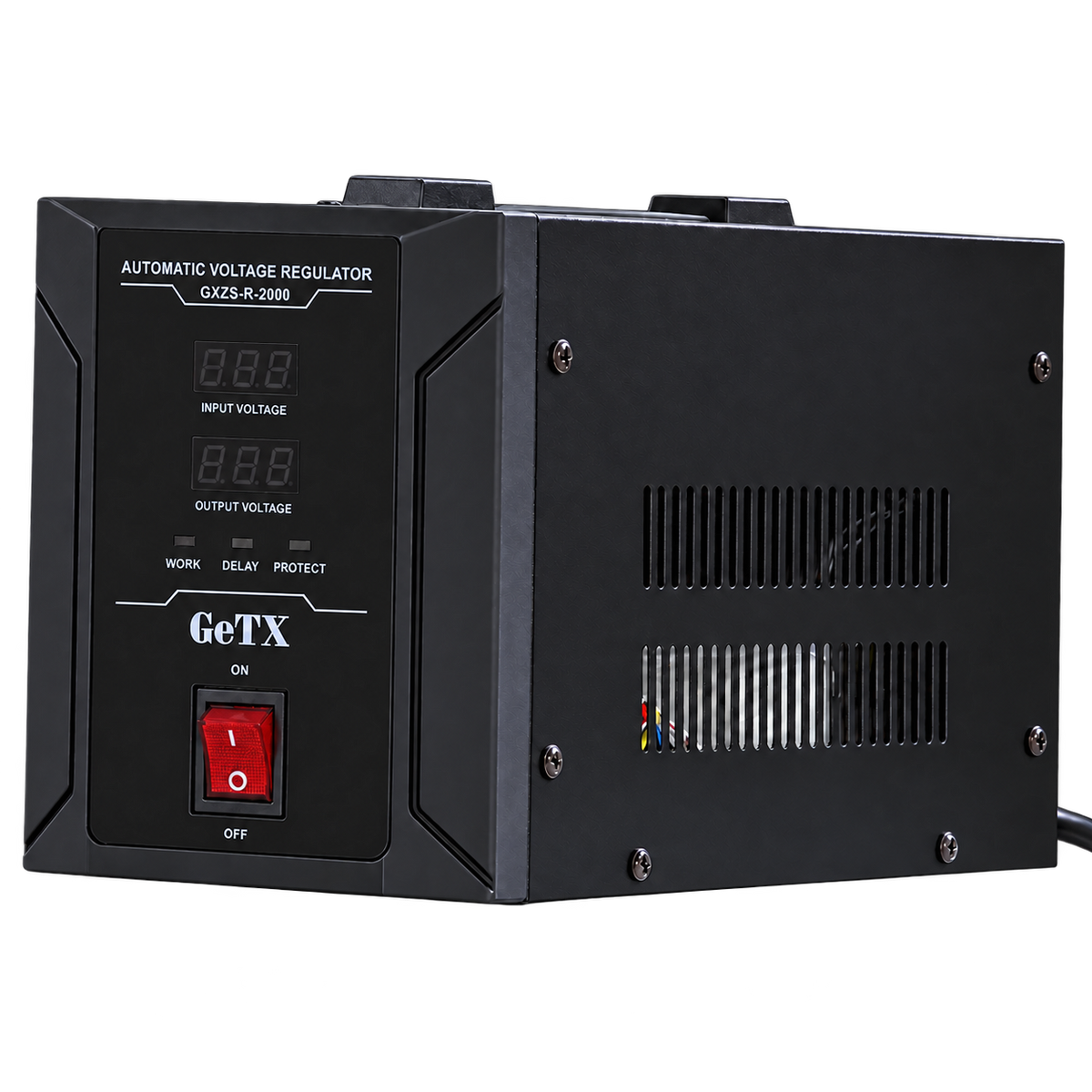 GeTX GXZS-R-2000 2000VA — صورة جانبية مفرّغة والجهاز مطفأ