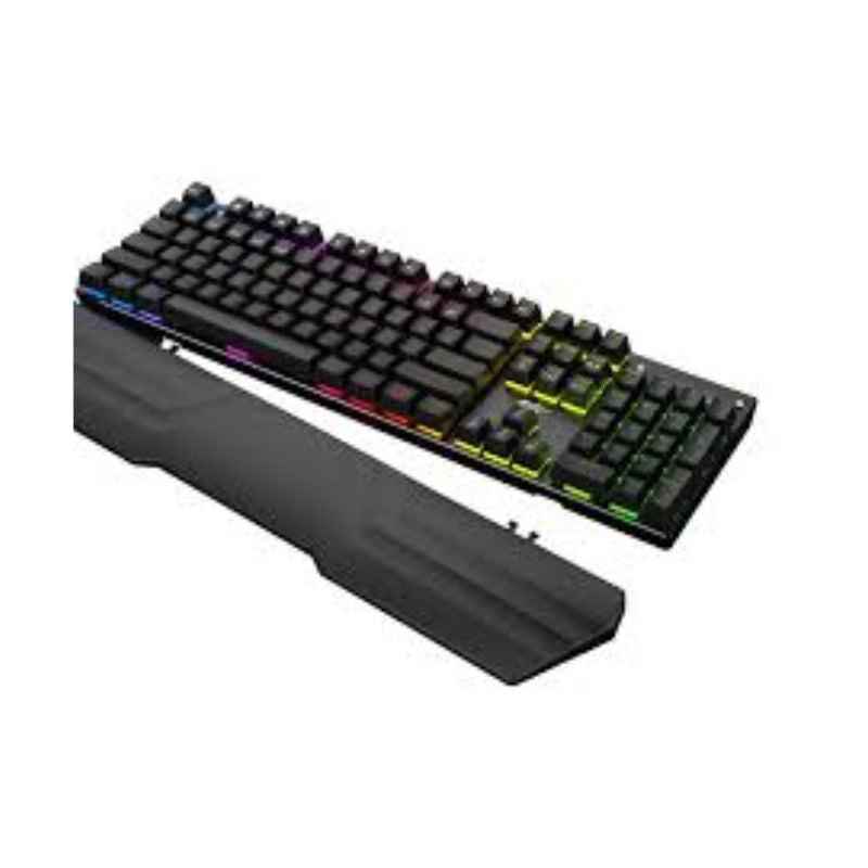 HAVIT HV-KB432L Mechanical Gaming Keyboard, RGB Backlights, Blue Switch - Black
