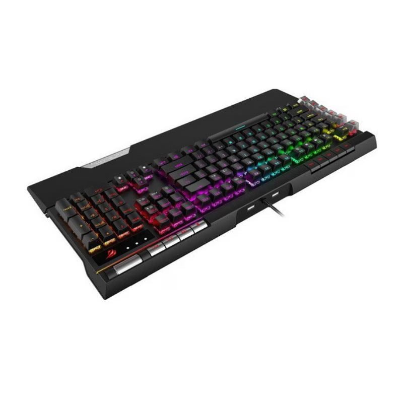 لوحة مفاتيح الألعاب الميكانيكية HAVIT HV-KB462L، إضاءة خلفية RGB - أسود