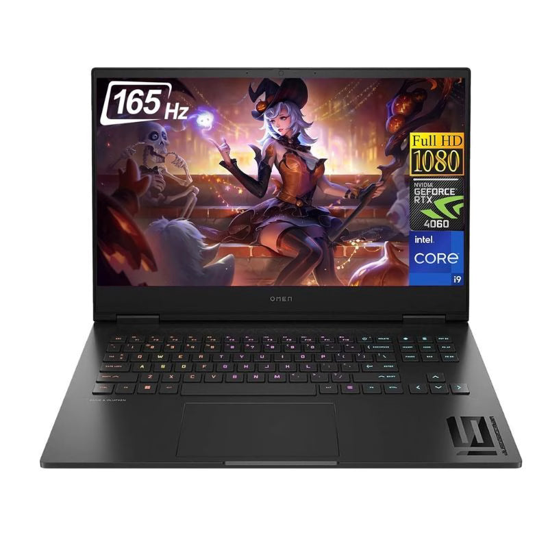 HP OMEN 16-WF0083 Gaming Laptop – Core i9-13900HX, 16GB RAM, 1TB SSD, 16.1" FHD 165Hz, NVIDIA GeForce RTX 4060 8GB, Windows 11, Backlit Keyboard, Shadow Black