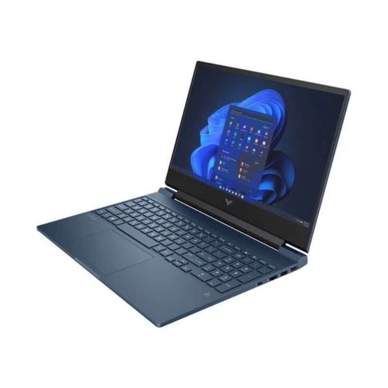 لابتوب الألعاب HP VICTUS 15-FA1163DX - معالج Intel Core i7-12650H، شاشة 15.6 بوصة FHD IPS، ذاكرة تخزين 512 جيجابايت SSD، ذاكرة عشوائية 16 جيجابايت RAM، بطاقة رسوميات RTX 4050 6 جيجابايت، ويندوز 11، أزرق بيرفورمانس