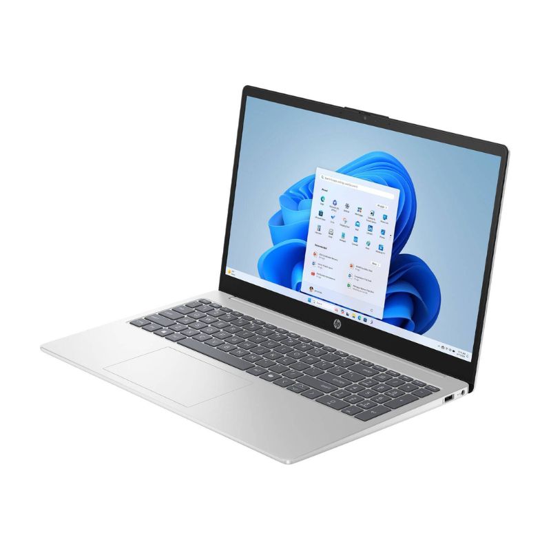 لابتوب HP 15-FC0146DX بشاشة لمس - معالج AMD Ryzen 5-7520U, ذاكرة وصول عشوائي (RAM) 8 جيجابايت, قرص صلب (SSD) سعة 512 جيجابايت, شاشة 15.6 بوصة عالية الدقة بالكامل (FHD), ويندوز 11, فضي طبيعي