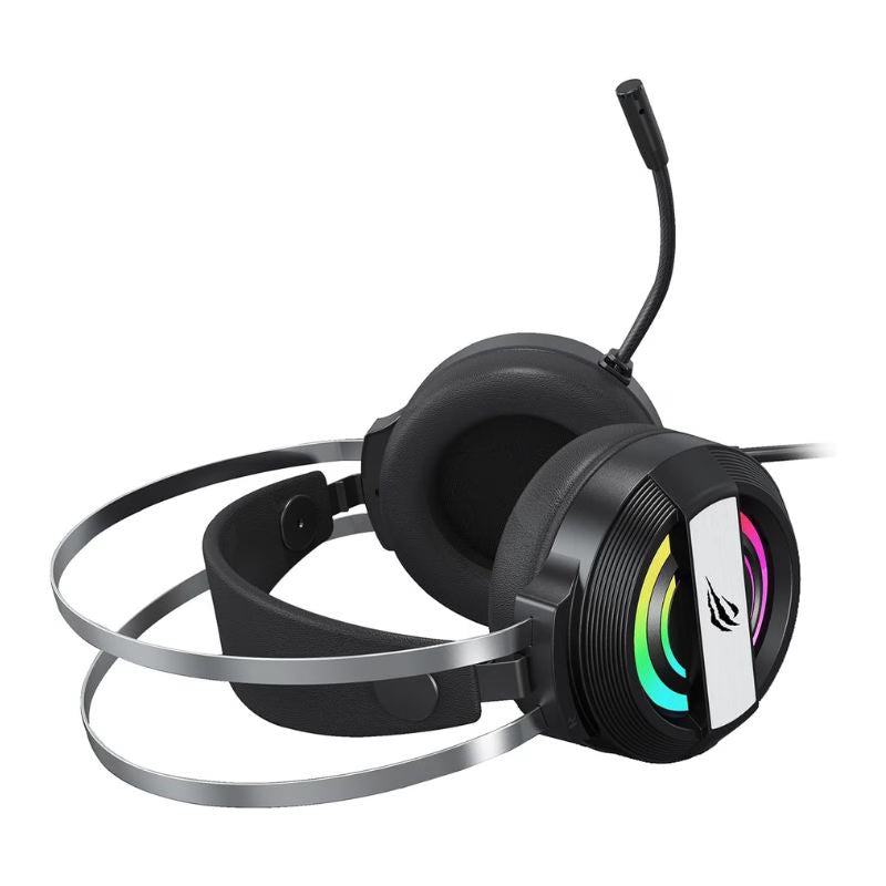 Havit H2026D RGB Wired, Surround Sound Gaming Headset with Mic - Black