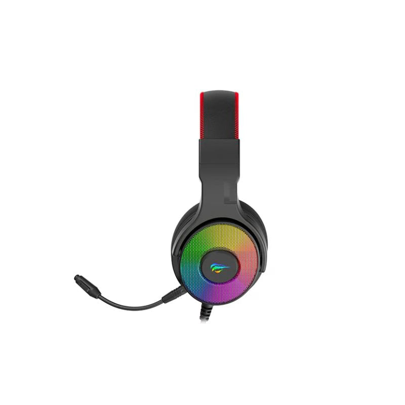 Havit H2028U RGB, 7.1 USB Surround Sound Gaming Headset with Mic - Black