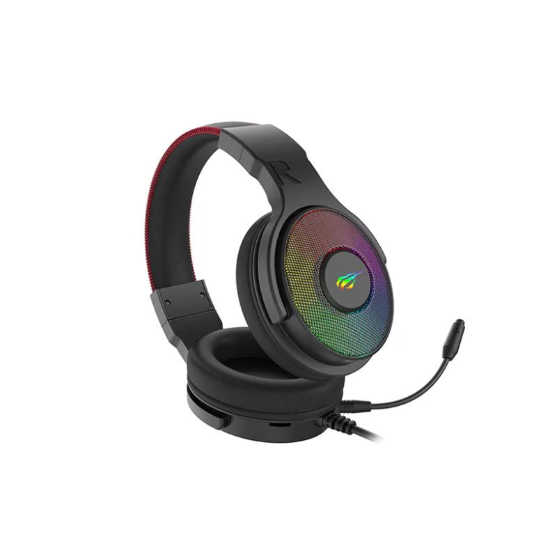Havit H2028U RGB, 7.1 USB Surround Sound Gaming Headset with Mic - Black
