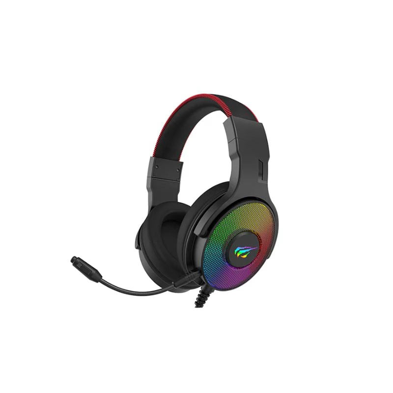 Havit H2028U RGB, 7.1 USB Surround Sound Gaming Headset with Mic - Black
