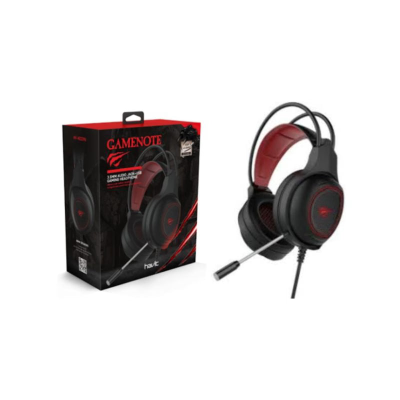 Havit H2239D USB Gaming Headphones, Wired Headset - Black
