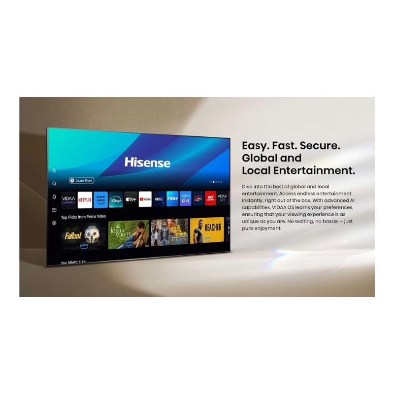 Hisense 100Q7Q 100" 4K UHD QLED Smart TV Dolby Vision – Dolby Atmos– Black
