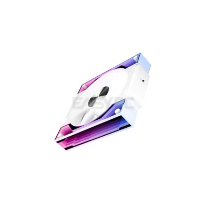 مروحة Jungle Leopard Interstellar V3 ARGB 120 مم قابلة للعكس - أبيض