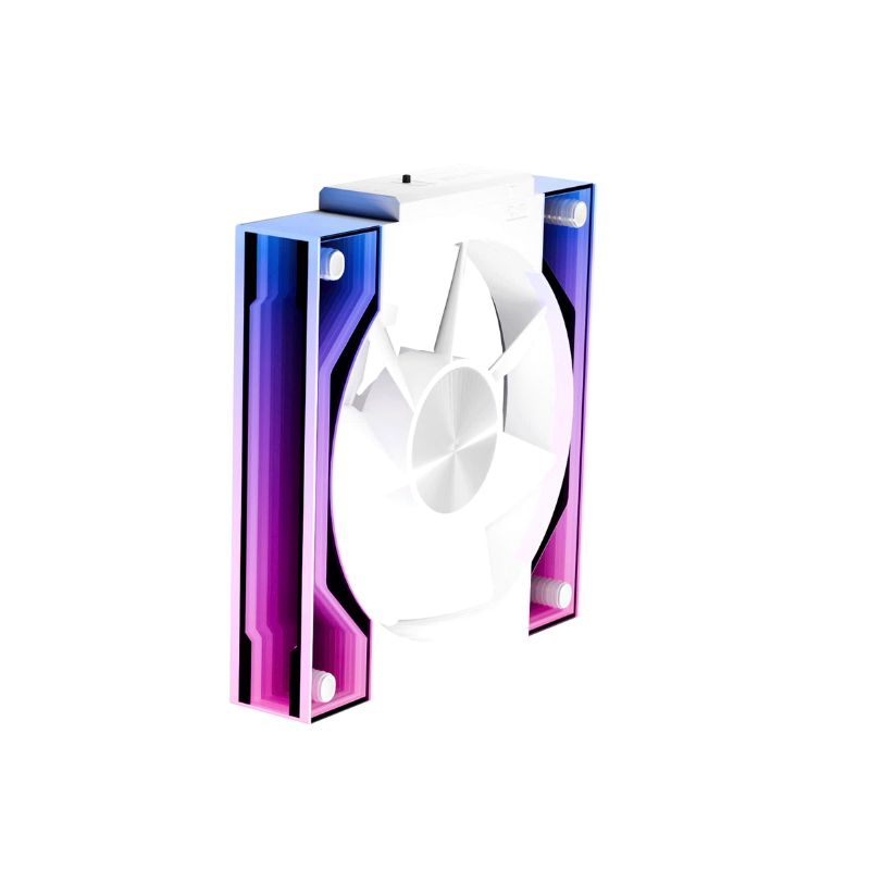 مروحة Jungle Leopard Interstellar V3 ARGB 120 مم قابلة للعكس - أبيض