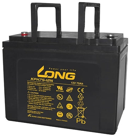 Long Battery 12V-75AH Lead Acid Rechargeable | KPH75-12N