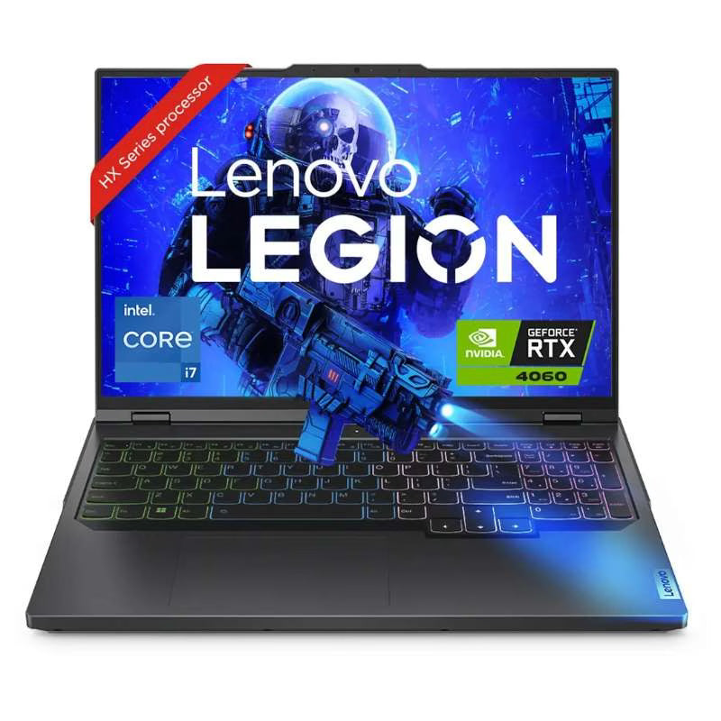 Lenovo Legion 5 Pro 16IRX8 – i7-13650HX, 16GB RAM, 1TB SSD, RTX 4060, 16" WQXGA 240Hz, DOS, Onyx Grey