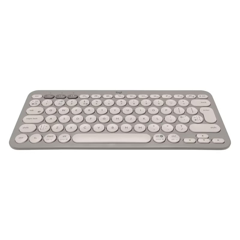 لوحة مفاتيح بلوتوث Logitech K380 متعددة الأجهزة – رملي