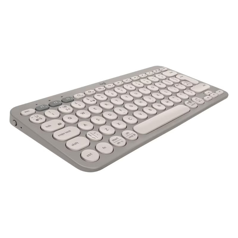 لوحة مفاتيح بلوتوث Logitech K380 متعددة الأجهزة – رملي