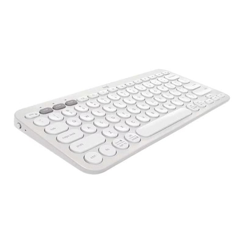 لوحة مفاتيح بلوتوث متعددة الأجهزة Logitech K380 – أبيض