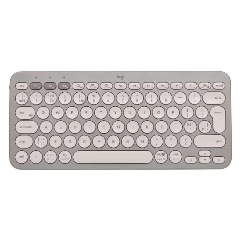Logitech K380 Multi-Device Bluetooth Keyboard – Sand