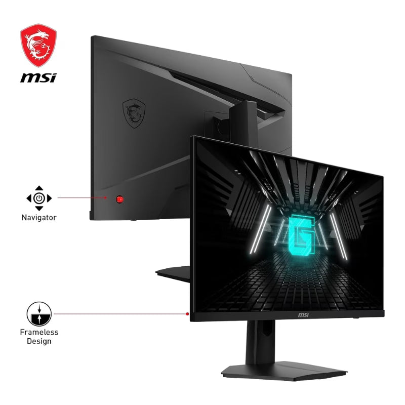 شاشة الألعاب MSI G244F Esports بحجم 23.8 بوصة، دقة FHD، ومعدل تحديث 180 هرتز، وزمن استجابة 1 مللي ثانية، وتقنية FreeSync من نوع IPS