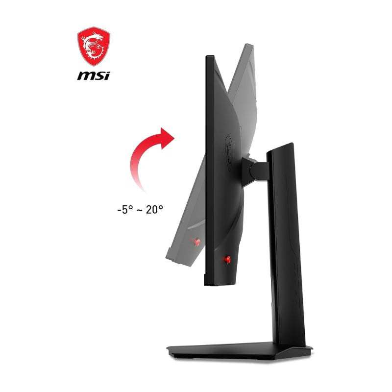 شاشة الألعاب MSI G244F Esports بحجم 23.8 بوصة، دقة FHD، ومعدل تحديث 180 هرتز، وزمن استجابة 1 مللي ثانية، وتقنية FreeSync من نوع IPS