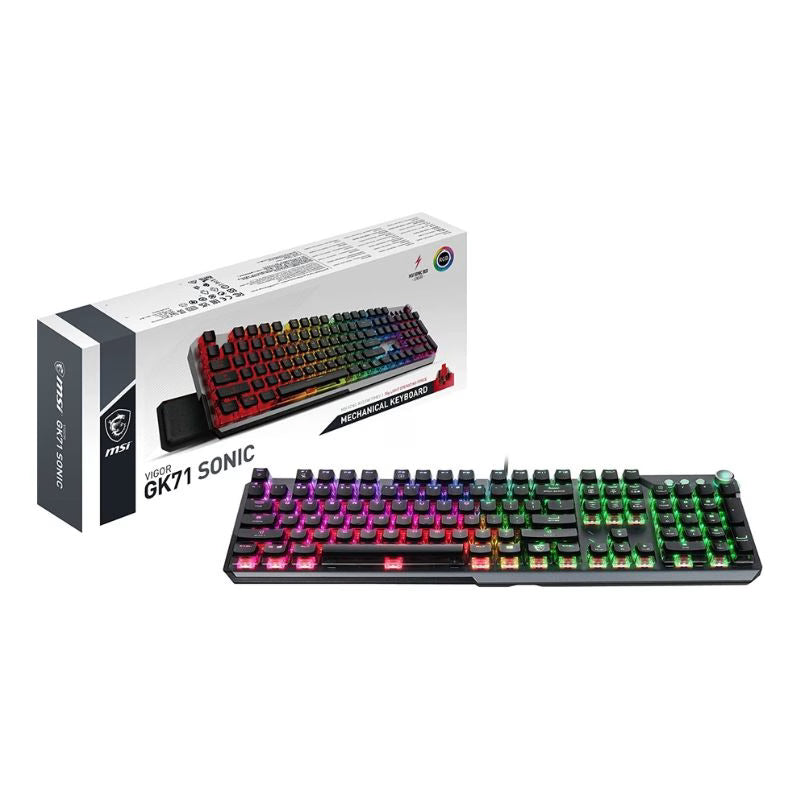 MSI VIGOR GK71 SONIC, Mechnical RGB Gaming Keyboard, Blue Switches