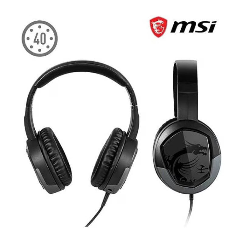 MSI IMMERSE GH30 V2 Wired Gaming Headset - Black