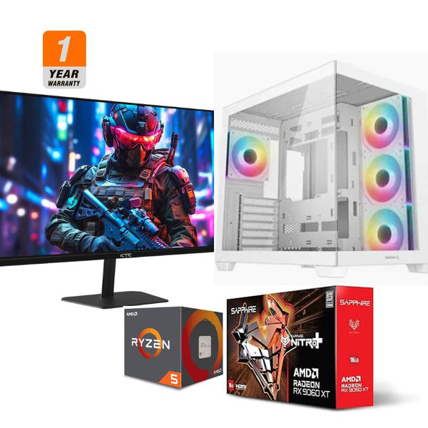 Vermithor Gaming PC - AMD Ryzen 5 9600X, Sapphire Nitro + RX 9060 XT Gaming OC 16GB, Anacomda 16GB DDR5 6000Mhz, AGI AI818 1TB NVMe M.2 2280 Gen4 SSD