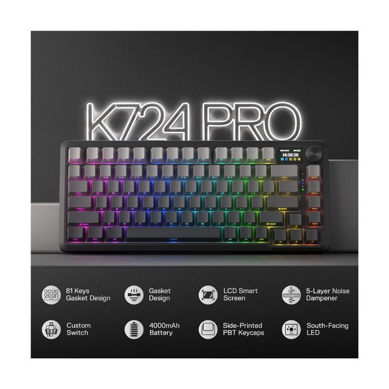 Redragon BEHEMOTH K724 PRO Wireless Mechanical Gaming Keyboard (Bluetooth)