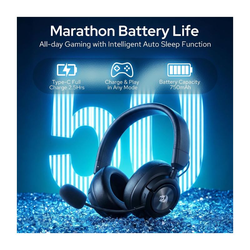 Redragon H889 SPECTRA PRO – Black Wireless Gaming Headset