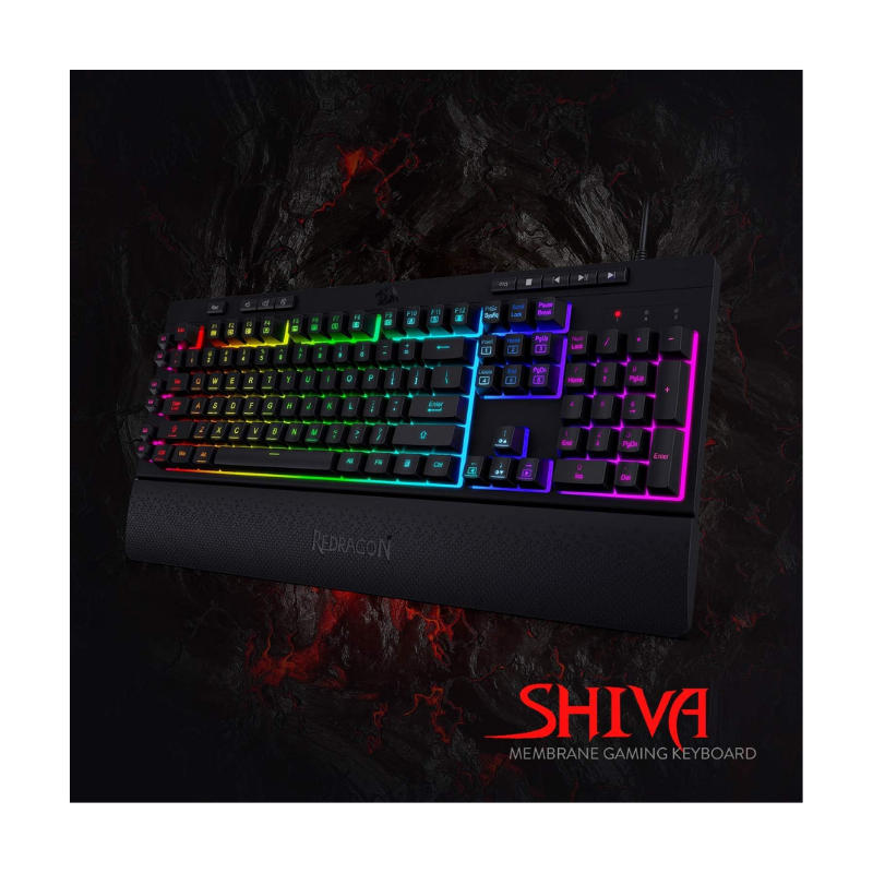 Redragon K512 SHIVA RGB – Black Wired Gaming Keyboard