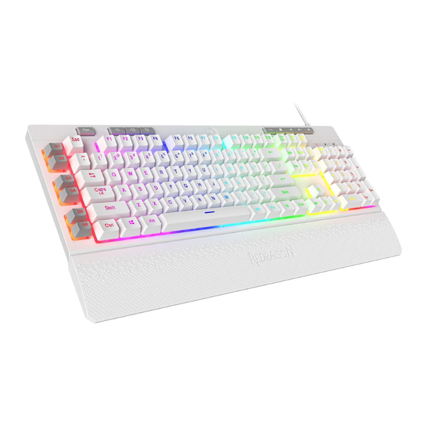 Redragon K512 SHIVA RGB – White Wired Gaming Keyboard