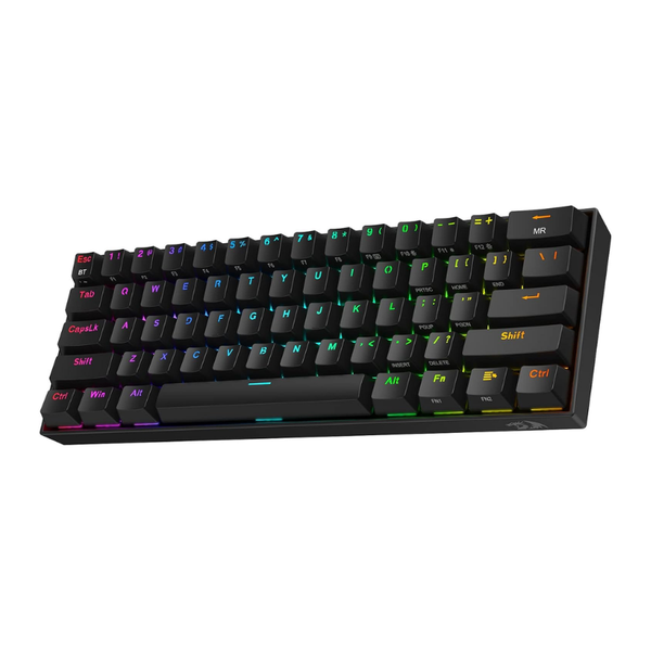 Redragon K530 PRO DRACONIC Wireless RGB Mechanical Gaming Keyboard 61 Keys Compact - Black