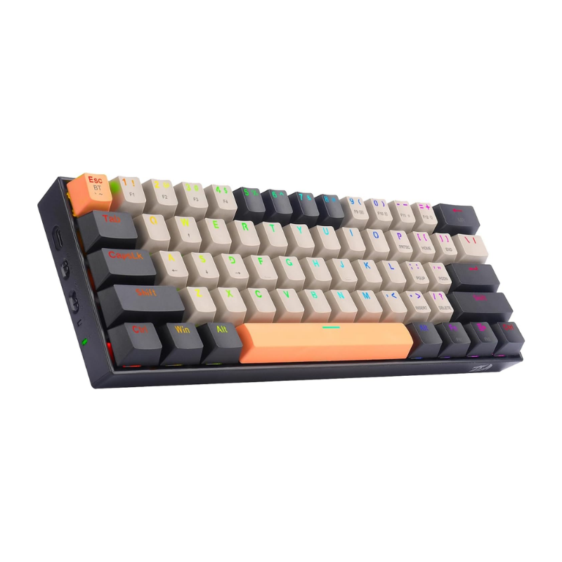 Redragon K530RGB-PRO Draconic – OrangeGrayBlack Wireless Gaming Keyboard