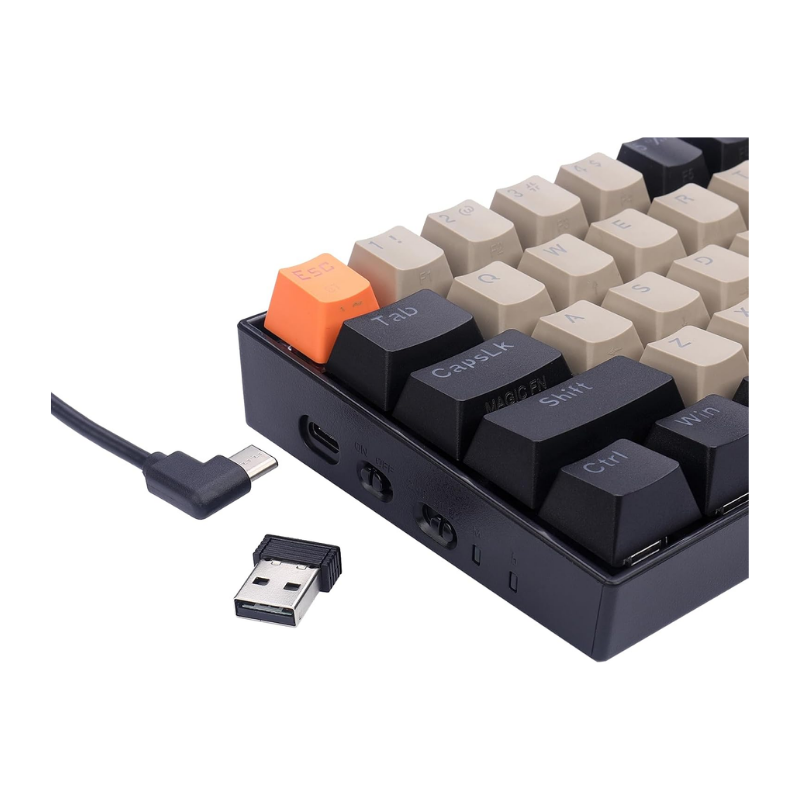 Redragon K530RGB-PRO Draconic – OrangeGrayBlack Wireless Gaming Keyboard