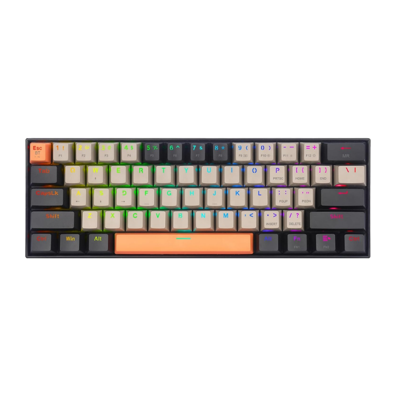 Redragon K530RGB-PRO Draconic – OrangeGrayBlack Wireless Gaming Keyboard