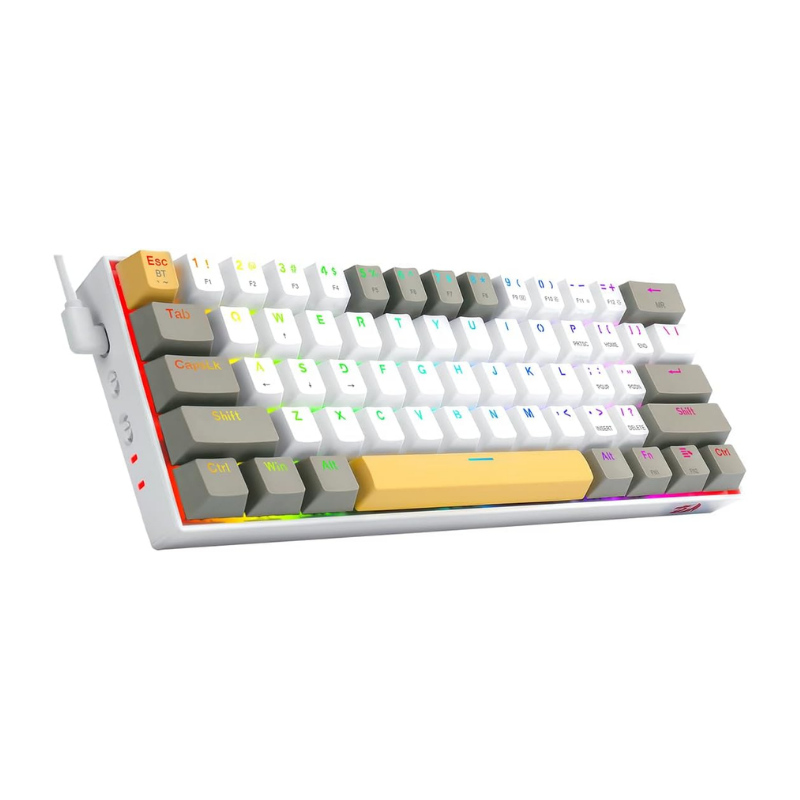 Redragon K530RGB-PRO Draconic – Yellow/White/Gray Wireless Mechanical Gaming Keyboard (Bluetooth)
