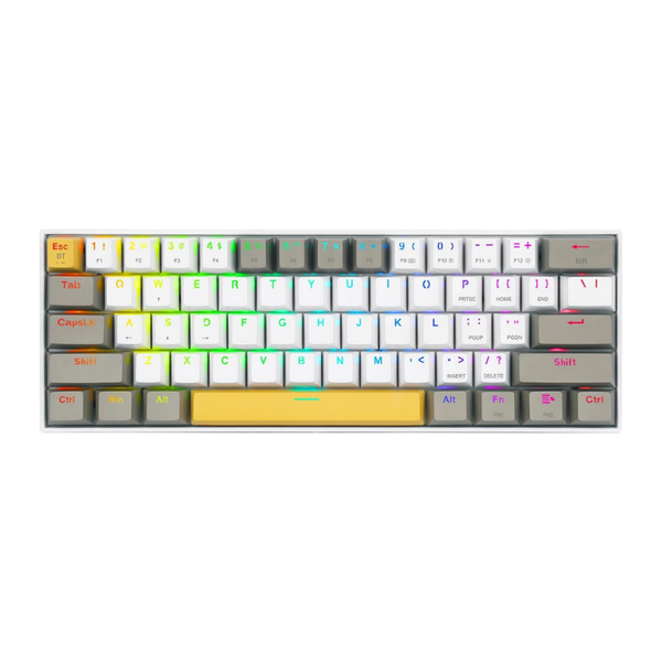 Redragon K530RGB-PRO Draconic – YellowWhiteGray Wireless Gaming Keyboard
