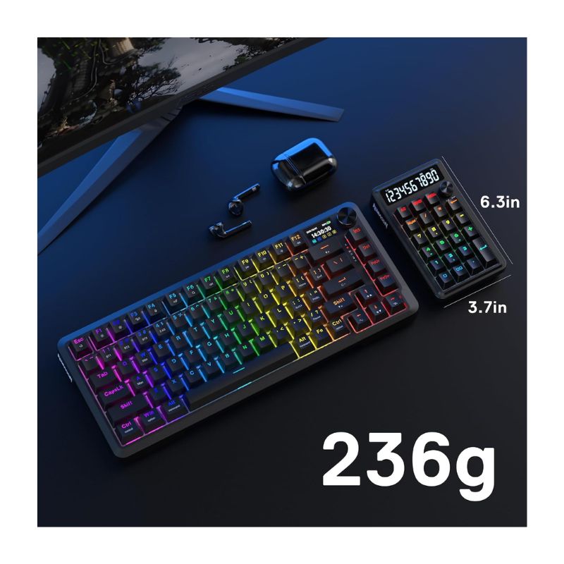 Redragon K733-RGB-WL Cove Numpad Wireless Mechanical Gaming Keyboard (Bluetooth)