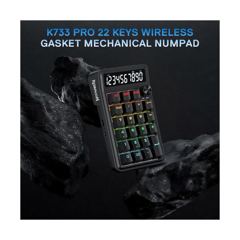 Redragon K733-RGB-WL Cove Numpad Wireless Mechanical Gaming Keyboard (Bluetooth)