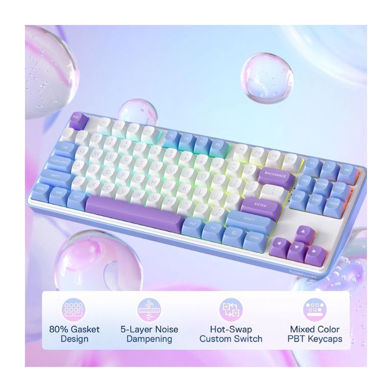 Redragon STAR BLADE PRO K707WBP Wireless Mechanical Gaming Keyboard (Bluetooth)