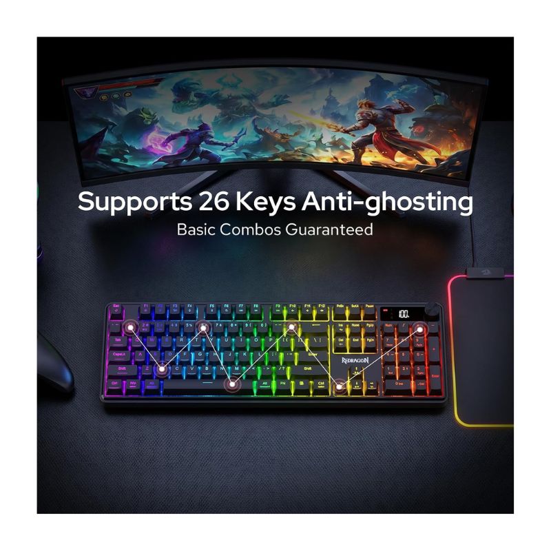 Redragon VOLCANO K526-WL Wireless Gaming Keyboard