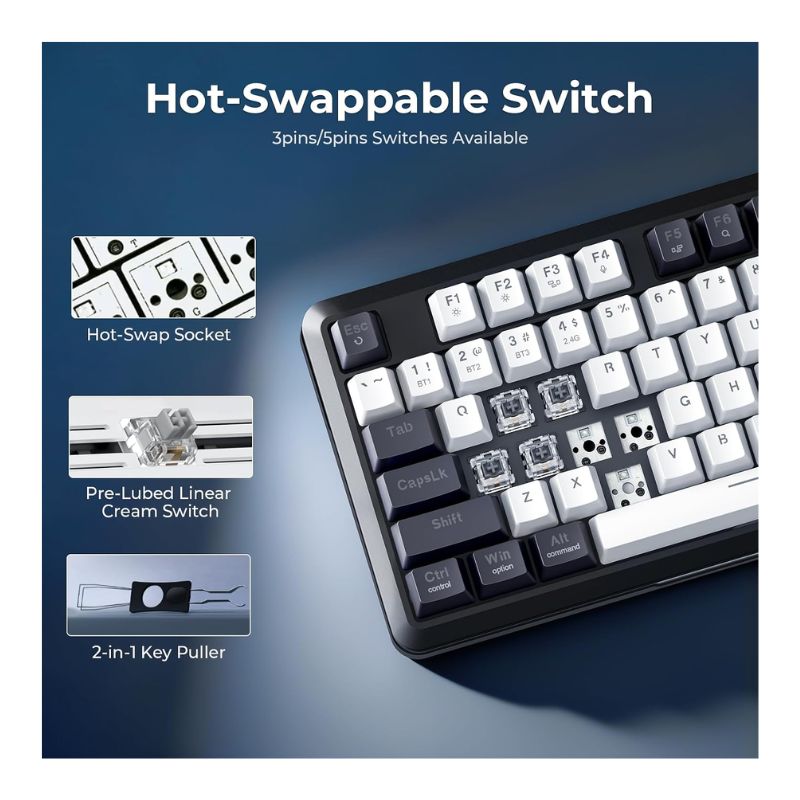 Redragon WILDSLASH K746WB PRO Wireless Gaming Keyboard