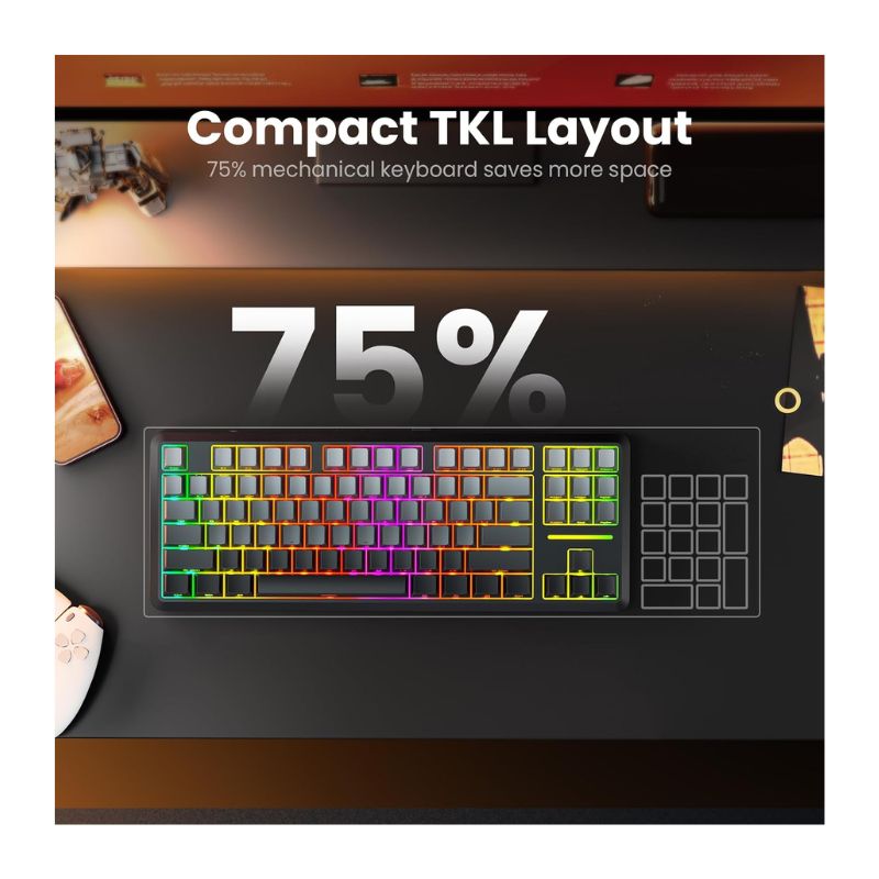 Redragon WILDSLASH PRO K734SP Wireless Gaming Keyboard