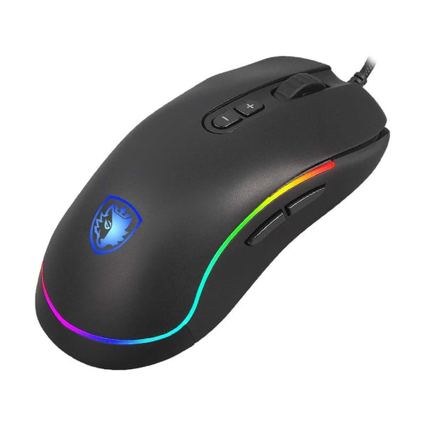 SADES Revoluer S11 RGB Gaming Mouse - Black