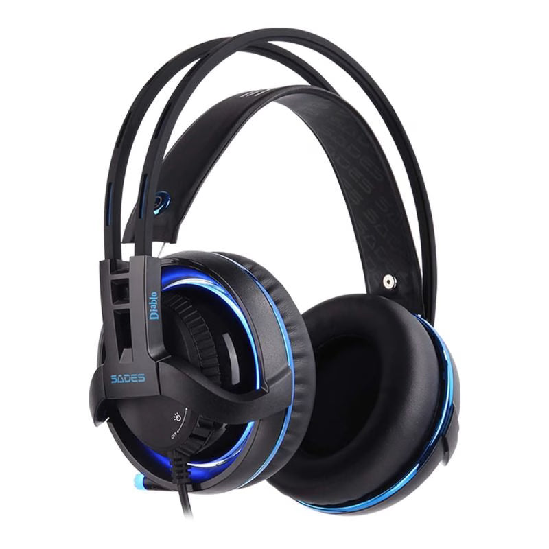 Sades Diablo SA-916 , Gaming Headset , USB Wired - Black/Blue