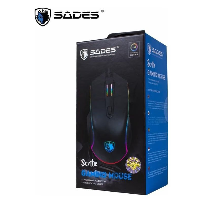 ماوس الألعاب Sades Scythe S17 RGB - أسود