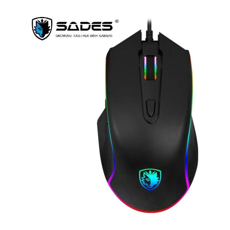 Sades Scythe S17 RGB Gaming Mouse - Black