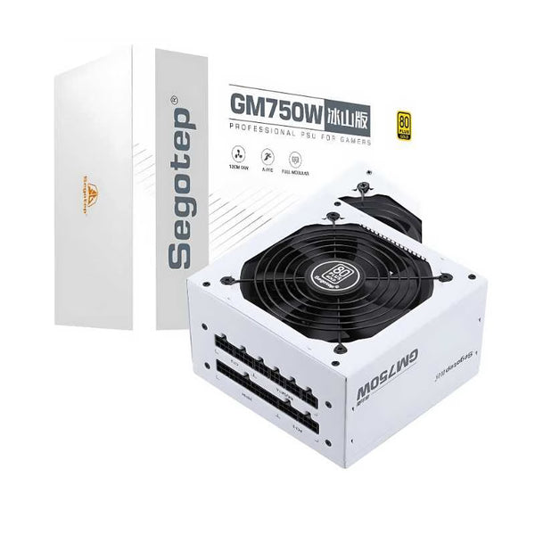 Segotep GM750W 750W 80+ Gold Full Modular 5.1 &amp; ATX 3.0 Power Supply White