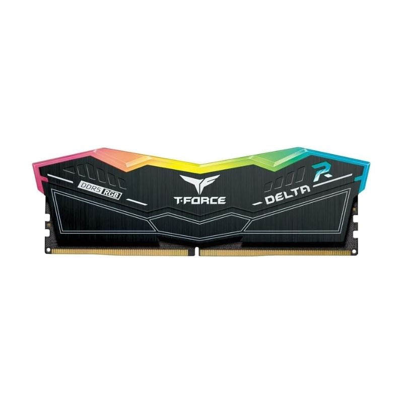 TEAMGROUP T-Force DELTA RGB 32GB (2x16GB) DDR5 5600MHz CL36 Desktop Memory – Black